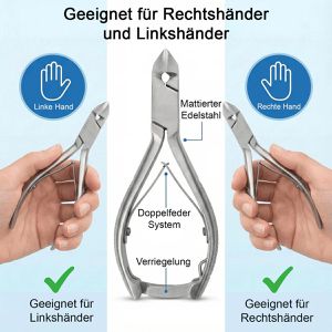 Produktbild für Nagelzange May KS-0006, Profi Kopfschneider, aus Edelstahl