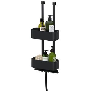 Produktbild für Duschablage Tiger 2-Store Duschkorb, schwarz