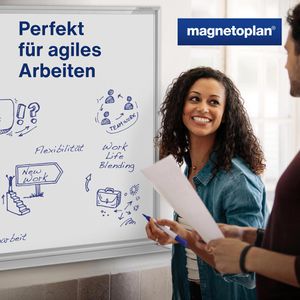 Produktbild für Whiteboard Magnetoplan 1240688, 120 x 180 cm