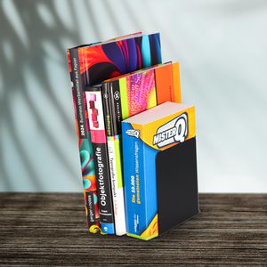 Produktbild für Buchstütze Wedo 1021101, breit, schwarz