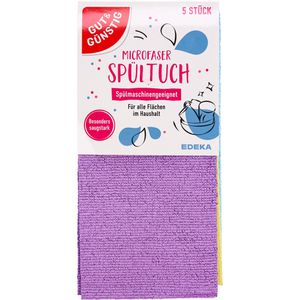 Spültuch Gut&Günstig Mikrofaser, 21 x 21 cm