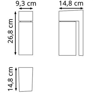 Produktbild für Wandleuchte Philips Border, aus Aluminium, für außen (IP44)