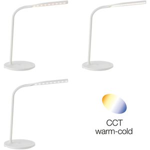 Produktbild für Schreibtischlampe Brilliant Joni, weiß, LED, dimmbar
