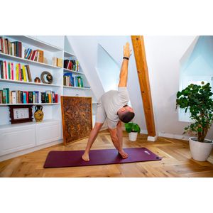 Produktbild für Yogamatte Powershot Oko, mit Ösen, rot, 1,5 cm stark