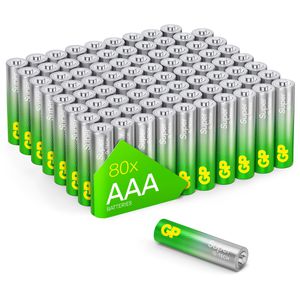 GP Batterien Batteries Stück 80 1,5 AG AAA, – Super, Böttcher LR03, R3, Micro, V