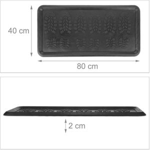 Produktbild für Schuhabtropfschale Relaxdays 10046460, aus Gummi