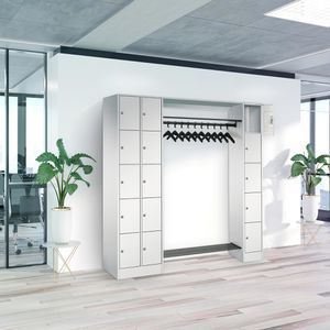 Produktbild für Schließfachschrank CP-Möbel Serie 8070, lichtgrau