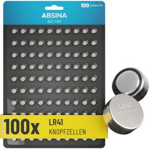 Produktbild für Knopfzelle Absina LR41 / LR736 / AG3