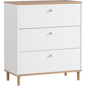 Produktbild für Kommode Schildmeyer Hilda, 701993, mattweiß / artisaneiche