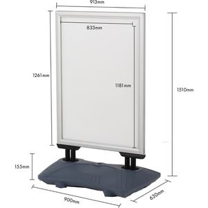 Produktbild für Kundenstopper Update-Displays WindPro, DIN A0
