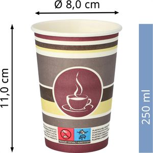 Produktbild für Trinkbecher Papstar 90134 To Go, farbig