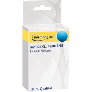 Produktbild für Tinte Böttcher-AG Premium für HP 924, 4K0U7NE, cyan