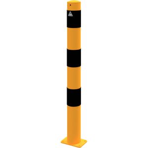 Produktbild für Absperrpfosten Schake 489PBG+1, 1 Öse, schwarz/gelb, Metall