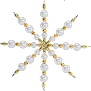 Produktbild für Bastelset Folia Perlensterne-Set, Rot / Gold