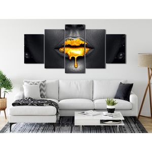 Produktbild für Wandbild Artgeist Goldene Lippen