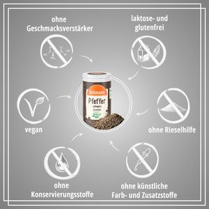 Produktbild für Pfeffer Ostmann gemahlen, schwarz