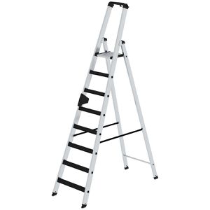 Stehleiter MUNK 41508, nivello-Leiterfüße, mit Plattform