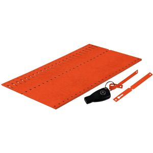 Produktbild für Schlaufenetiketten Eichner Tyvek, aus Kunststoff, orange