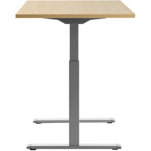 Produktbild für Schreibtisch Topstar E-Table, ahorn / silber