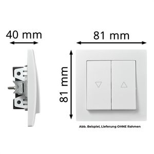 Produktbild für Jalousieschalter McPower Flair 1534816