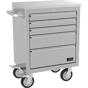Produktbild für Werkbank Güde GW 5 INOX, silber, mit Rollen