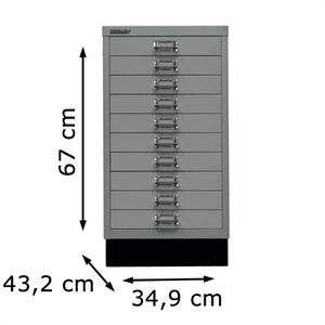 Produktbild für Schubladenschrank Bisley MultiDrawer, aus Metall