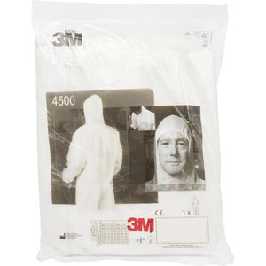 Produktbild für Schutzanzug 3M 4500, weiß