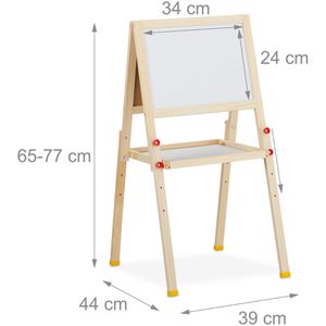 Produktbild für Kreidetafel Relaxdays mit Whiteboard, grün/weiß, magnetisch