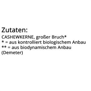 Produktbild für Cashewkerne Naturata großer Bruch, BIO