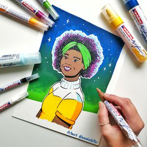 Produktbild für Acrylmalblock Edding 30010, A3