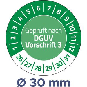 Prüfplaketten Zweckform 6978 Geprüft nach DGUV Vo3