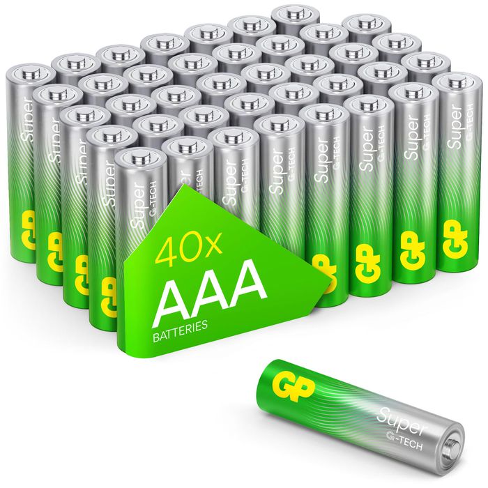 GP Batterien Batteries Super, AAA, Micro, R3, LR03, 1,5 V, 40 Stück –  Böttcher AG