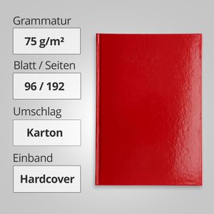 Produktbild für Notizbuch Böttcher-AG Karton Hardcover