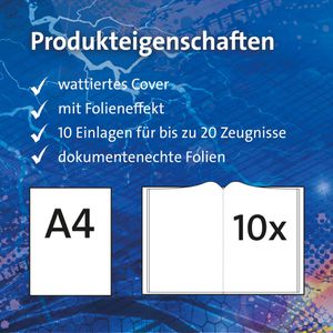 Produktbild für Zeugnismappe Roth 89308, mit Design und Effekt, A4