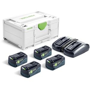 Werkzeugakku Festool Energie-Set SYS 18V 4xHP5,0/TCL6DUO
