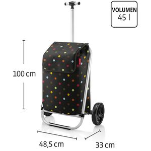 Produktbild für Einkaufstrolley Reisenthel Shopping Trolley, dots, klappbar