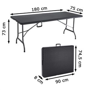 Produktbild für Gartentisch CASARIA 107144, Kunststoff