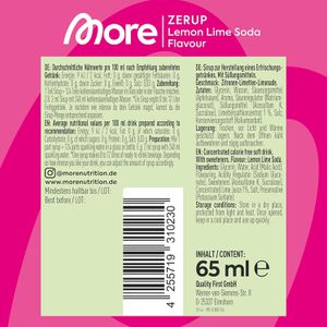 Produktbild für Sirup More Zerup Lemon Lime Soda, zuckerfrei