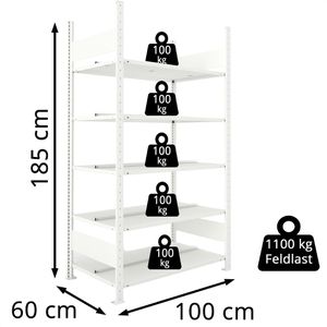 Produktbild für Aktenregal META-Regalbau S3 Büro Compact, 133448, aus Metall
