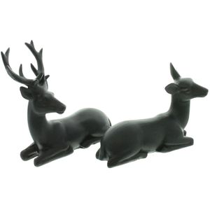 Produktbild für Weihnachtsfigur Frank-Flechtwaren 775137, Hirschpaar Black