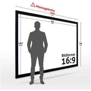 Produktbild für Beamer-Leinwand ESMART Professional MIRALE