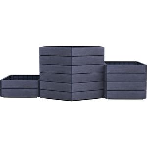 Produktbild für Hochbeet Garantia Ergo Vario 3 Wood, Kunststoff