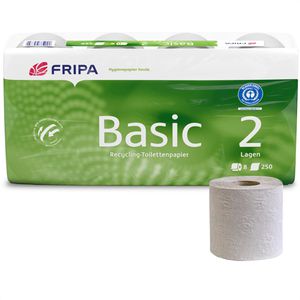 Produktbild für Toilettenpapier Fripa Basic naturweiß