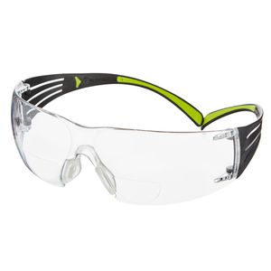 Schutzbrille 3M SecureFit Leseschutz, schwarz-grün,Bügelbrille