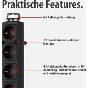 Produktbild für Steckdosenleiste Brennenstuhl Comfort-Line Plus 2m