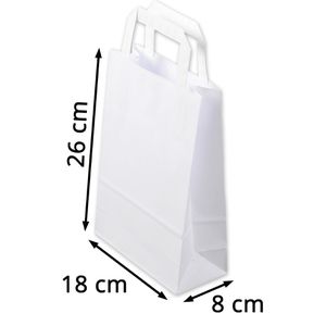 Produktbild für Papiertüten ELCO Premium 7010201.10, weiß