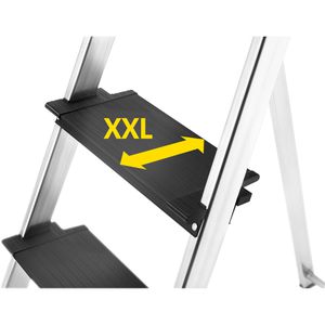 Produktbild für Stehleiter Hailo TopLine L100, 8050-507, mit Plattform