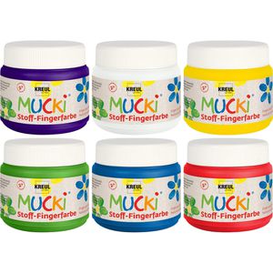 Produktbild für Fingerfarbe Kreul Mucki 28420, Stoff-Fingerfarbe