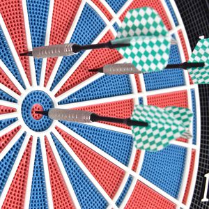 Produktbild für Dartscheibe Karella CB-25 Kabinett Set, elektronisch