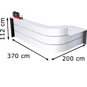 Produktbild für Empfangstheke Kerkmann Bari 3568, weiß